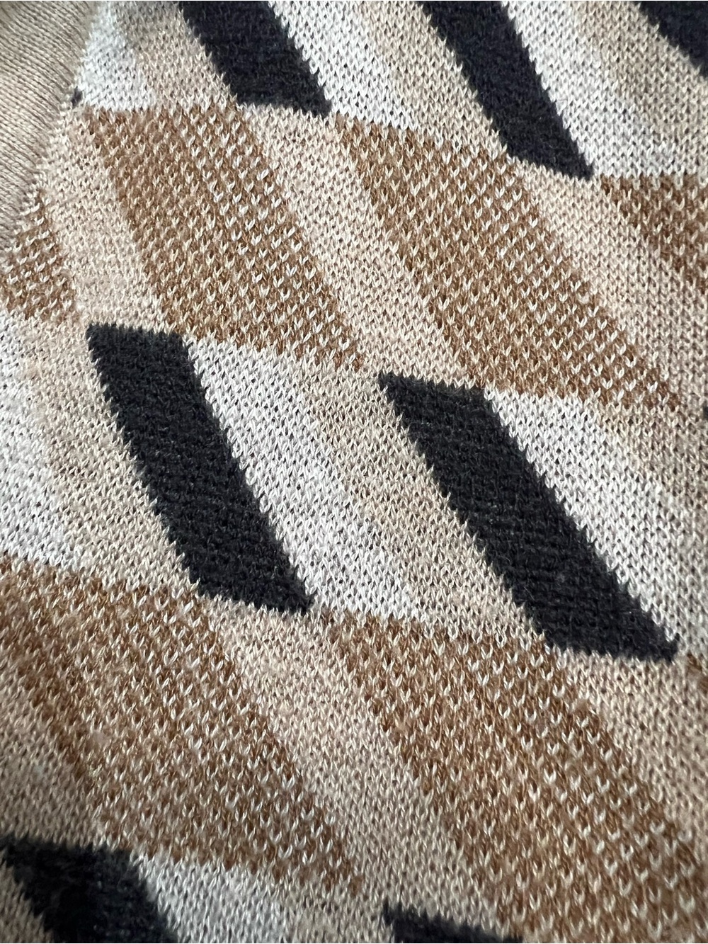Marine Layer Beige and Gray Striped Knit Sweater - Picture 3 of 4